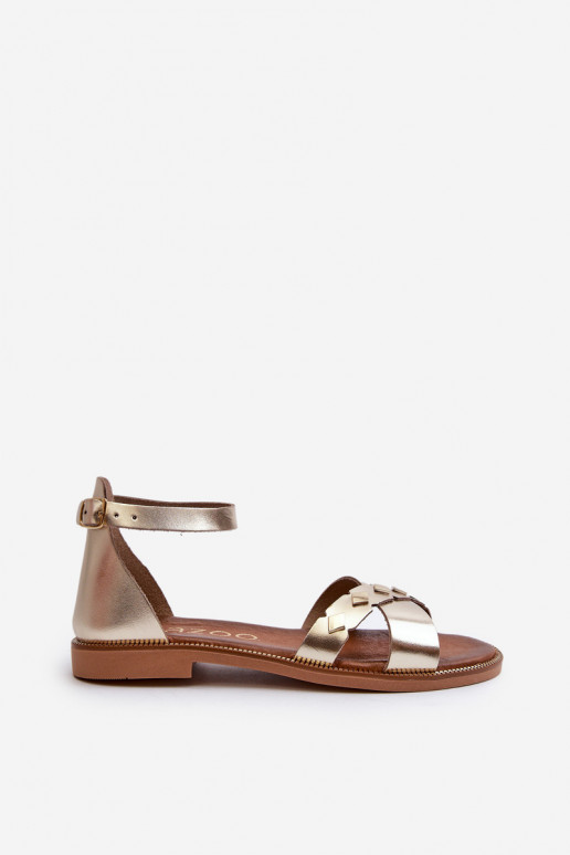 Zazoo 40378 isoscele Sandali da donna Femminile colore dorato Zazoo 40378 isoscele Sandali da donna Femminile colore dorato