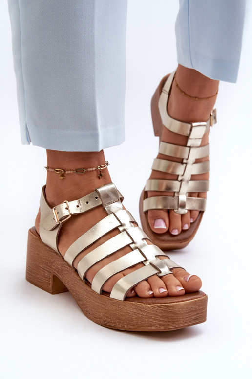 Zazoo 40410 Sandali da donna Femminile colore dorato Zazoo 40410 Sandali da donna Femminile colore dorato