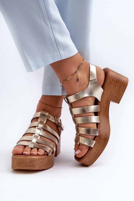 Zazoo 40410 Sandali da donna Femminile colore dorato Zazoo 40410 Sandali da donna Femminile colore dorato