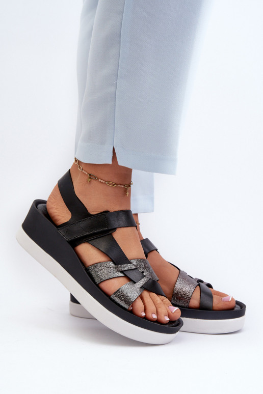 Zazoo 40397 Femminile Sandali da donna con una piattaforma colore nero Zazoo 40397 Femminile Sandali da donna con una piattaforma colore nero