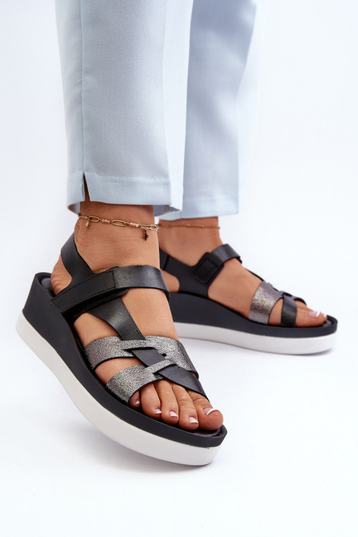 Zazoo 40397 Femminile Sandali da donna con una piattaforma colore nero Zazoo 40397 Femminile Sandali da donna con una piattaforma colore nero