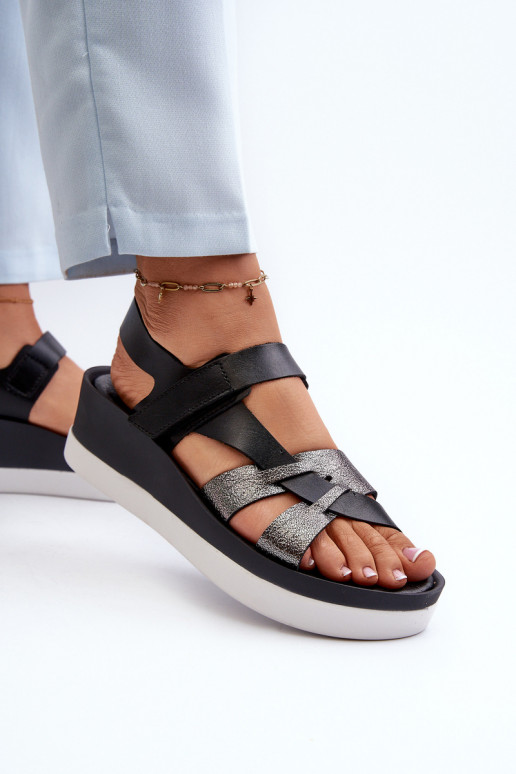 Zazoo 40397 Femminile Sandali da donna con una piattaforma colore nero Zazoo 40397 Femminile Sandali da donna con una piattaforma colore nero