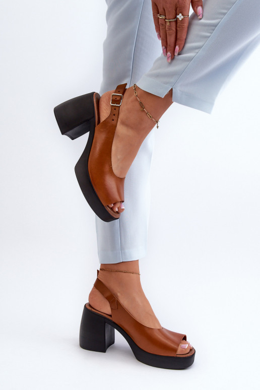 Zazoo 40376 Sandali da donna Su tacchi enormi colore marrone Zazoo 40376 Sandali da donna Su tacchi enormi colore marrone