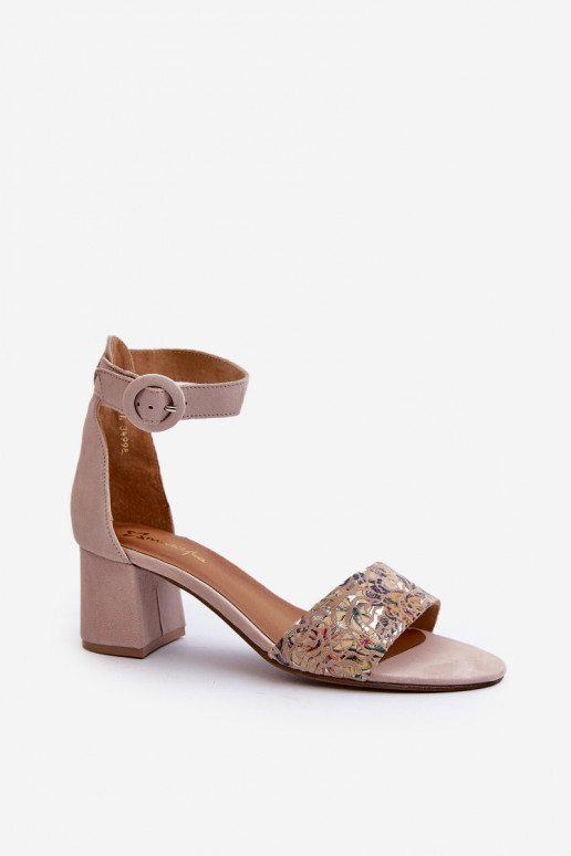 Eleganti tacchi alti in camoscio Deveciejka 04141-49 beige Eleganti tacchi alti in camoscio Deveciejka 04141-49 beige