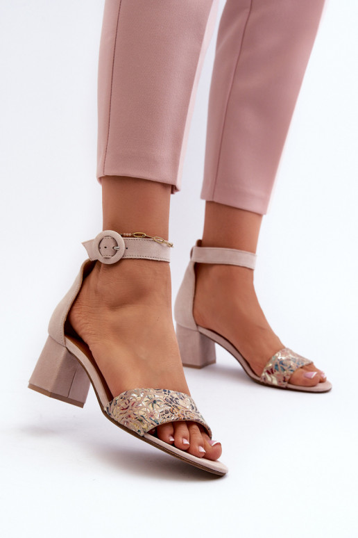 Eleganti tacchi alti in camoscio Deveciejka 04141-49 beige Eleganti tacchi alti in camoscio Deveciejka 04141-49 beige