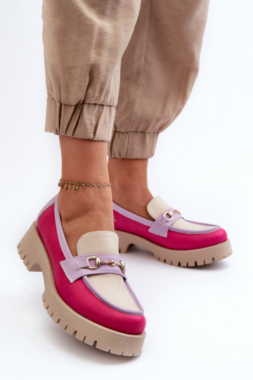 Zazoo 3475 Pelle Femminile Mocassini beige