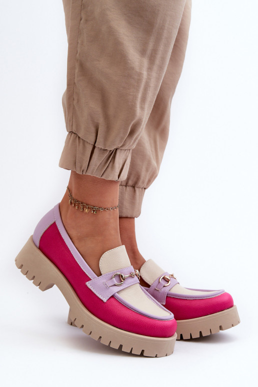 Zazoo 3475 Pelle Femminile Mocassini beige