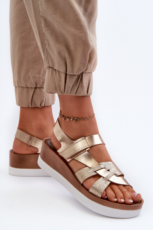 Zazoo 40397 Femminile Sandali da donna con una piattaforma colore dorato Zazoo 40397 Femminile Sandali da donna con una piattaforma colore dorato