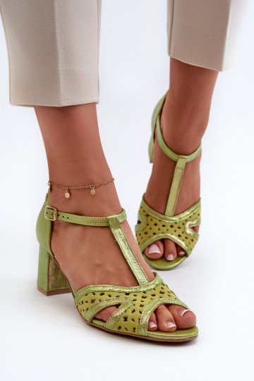 sandali Pelle Femminile con i tacchi Deveciejka 06551-09 Calcare