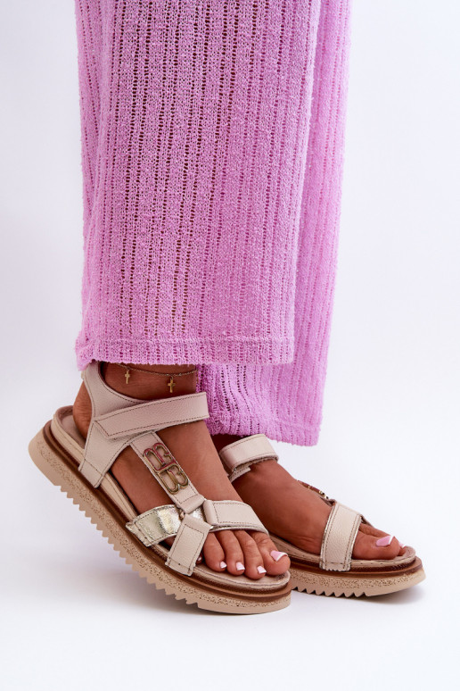 Zazoo 50103 Femminile Sandali da donna con una piattaforma beige Zazoo 50103 Femminile Sandali da donna con una piattaforma beige