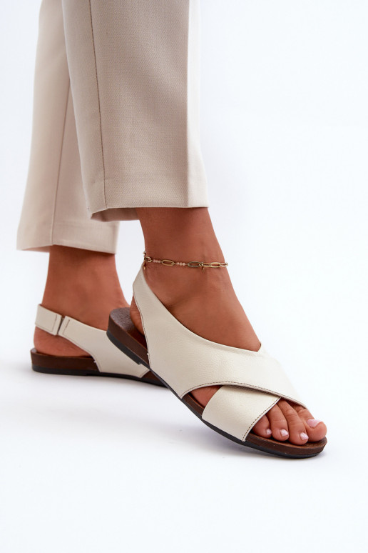 Zazoo 40407 sandali Pelle Femminile colore avorio Zazoo 40407 sandali Pelle Femminile colore avorio