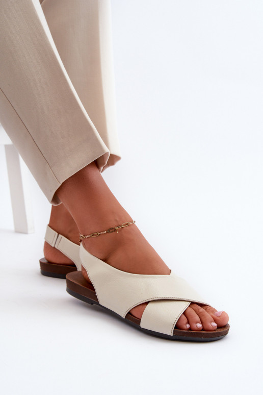 Zazoo 40407 sandali Pelle Femminile colore avorio Zazoo 40407 sandali Pelle Femminile colore avorio