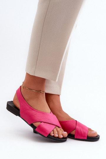 Zazoo 40407 sandali in pelle per donna rosa 2