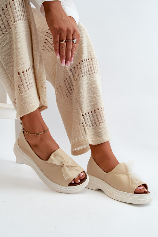 Zazoo 2939 Sandali da donna Femminile con nastri colore avorio Zazoo 2939 Sandali da donna Femminile con nastri colore avorio