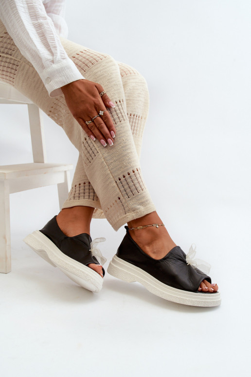 Zazoo 2939 Sandali da donna Femminile con nastri colore nero Zazoo 2939 Sandali da donna Femminile con nastri colore nero