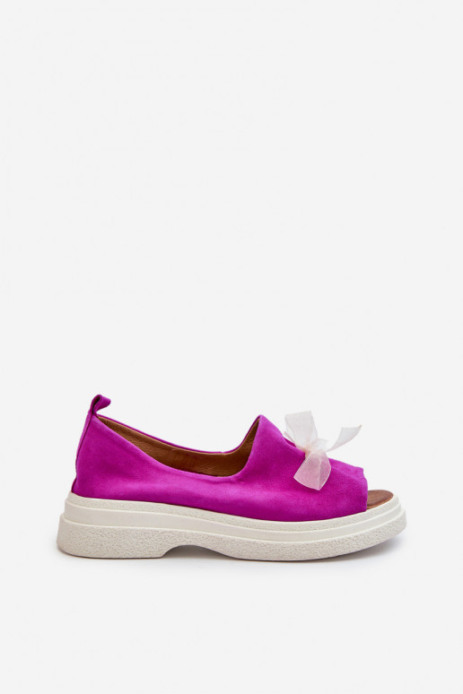 Zazoo 2939 Sandali da donna in camoscio con nastri colore rosa Zazoo 2939 Sandali da donna in camoscio con nastri colore rosa