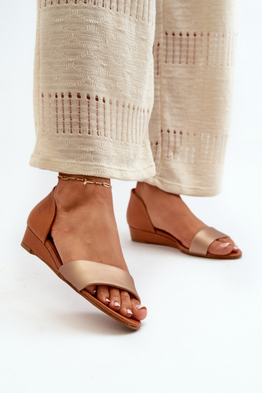 Sandali da donna Deveciejka 1971-68 marrone-colore dorato Sandali da donna Deveciejka 1971-68 marrone-colore dorato