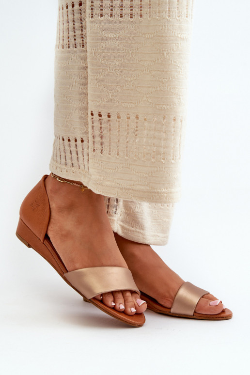 Sandali da donna Deveciejka 1971-68 marrone-colore dorato Sandali da donna Deveciejka 1971-68 marrone-colore dorato