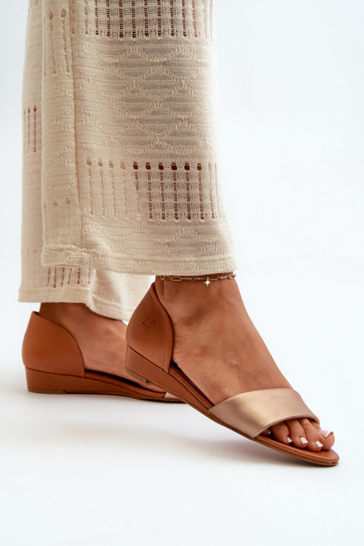 Sandali da donna Deveciejka 1971-68 marrone-colore dorato Sandali da donna Deveciejka 1971-68 marrone-colore dorato