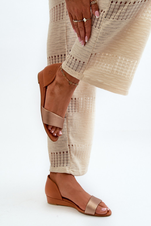 Sandali da donna Deveciejka 1971-68 marrone-colore dorato Sandali da donna Deveciejka 1971-68 marrone-colore dorato