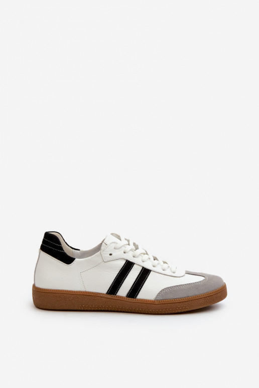 Zazoo N1068 Pelle Basso Scarpe modello sneakers Femminile Colore bianco