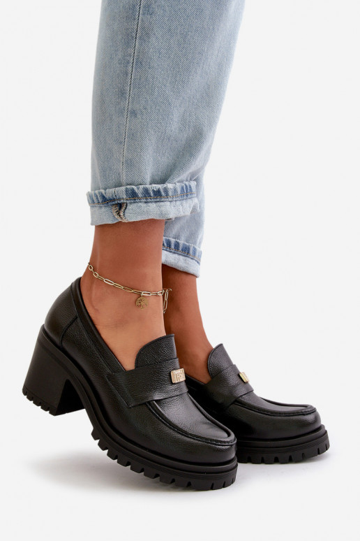 Zazoo 20168 Stile elegante scarpe Femminile con i tacchi pelle naturale colore nero Zazoo 20168 Stile elegante scarpe Femminile con i tacchi pelle naturale colore nero