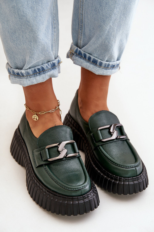 Zazoo 20176 scarpe mocassini da donna Realizzato in pelle naturale colore kaki Zazoo 20176 scarpe mocassini da donna Realizzato in pelle naturale colore kaki