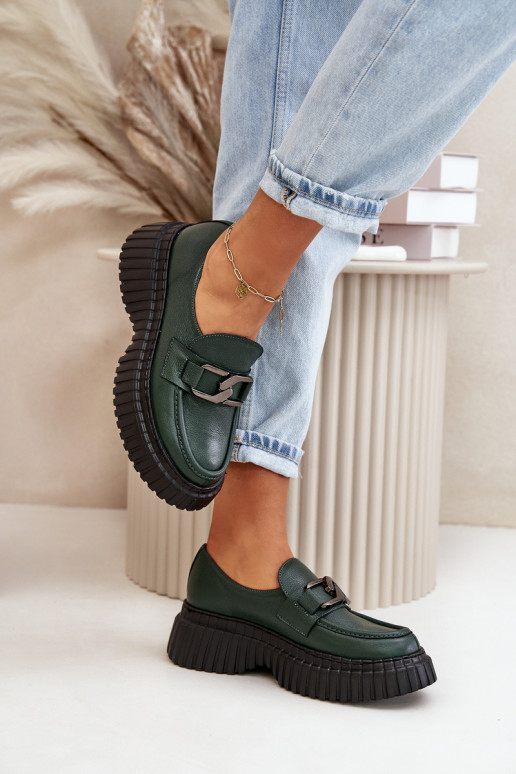 Zazoo 20176 scarpe mocassini da donna Realizzato in pelle naturale colore kaki Zazoo 20176 scarpe mocassini da donna Realizzato in pelle naturale colore kaki