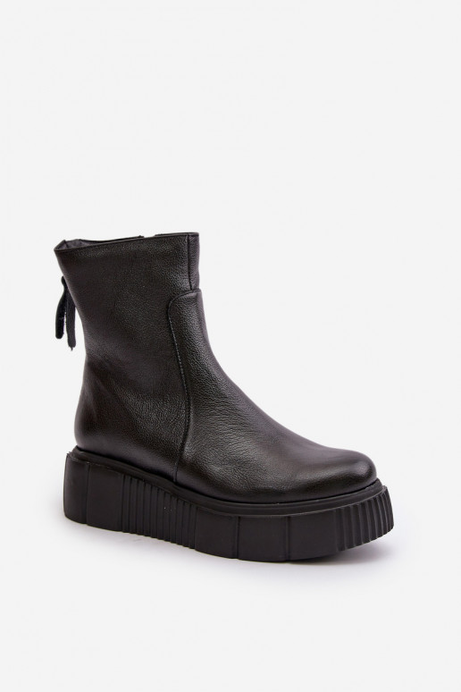 Zazoo 60369 Stivali da donna con una piattaforma colore nero Zazoo 60369 Stivali da donna con una piattaforma colore nero