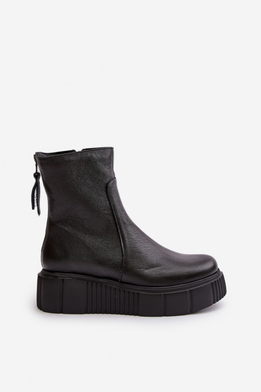 Zazoo 60369 Stivali da donna con una piattaforma colore nero Zazoo 60369 Stivali da donna con una piattaforma colore nero