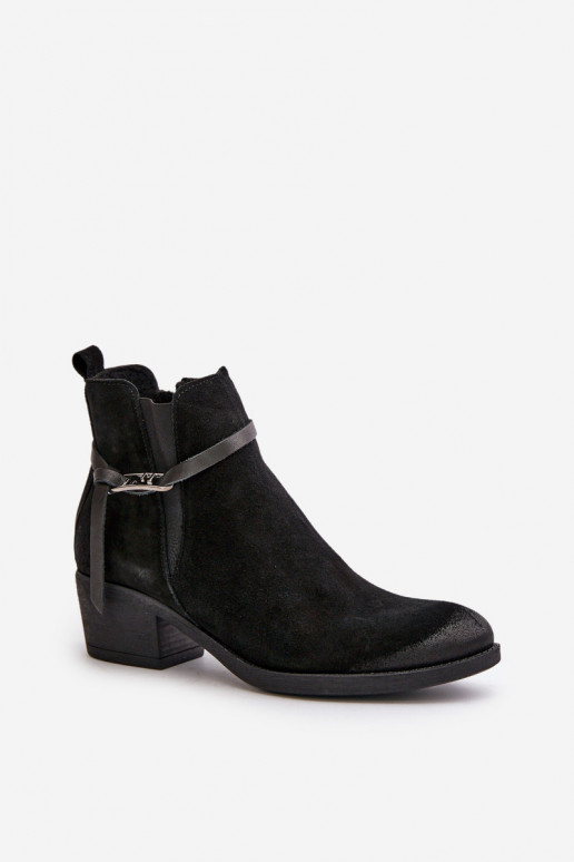 Zazoo 60478 Scarpe scamosciate con i tacchi riscaldamento Fissato Al Castello colore nero Zazoo 60478 Scarpe scamosciate con i tacchi riscaldamento Fissato Al Castello colore nero