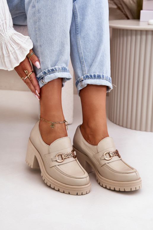 Zazoo 20175 scarpe Femminile con i tacchi pelle naturale colore avorio Zazoo 20175 scarpe Femminile con i tacchi pelle naturale colore avorio