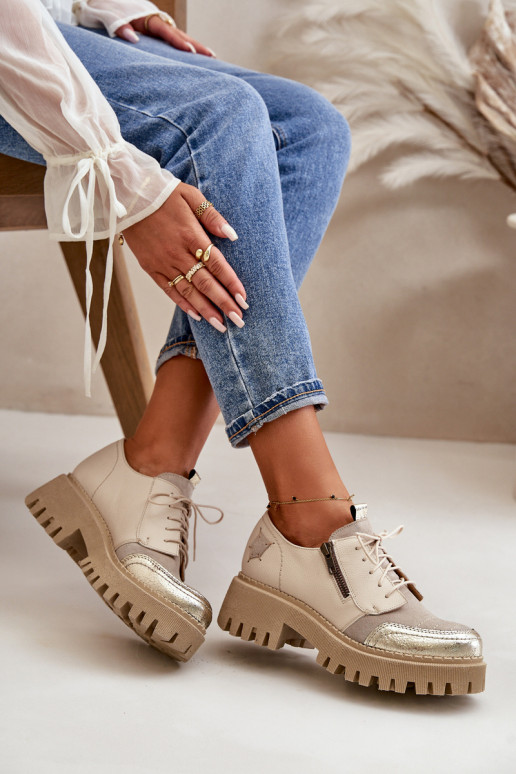 scarpe Femminile Realizzato in pelle naturale beige Deveciejka 06177-04 scarpe Femminile Realizzato in pelle naturale beige Deveciejka 06177-04