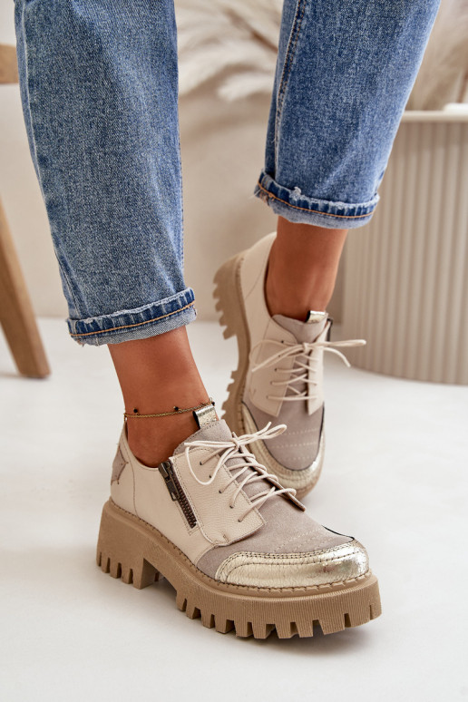 scarpe Femminile Realizzato in pelle naturale beige Deveciejka 06177-04 scarpe Femminile Realizzato in pelle naturale beige Deveciejka 06177-04