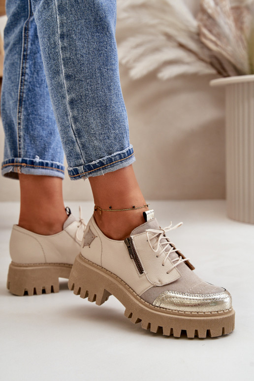 scarpe Femminile Realizzato in pelle naturale beige Deveciejka 06177-04 scarpe Femminile Realizzato in pelle naturale beige Deveciejka 06177-04