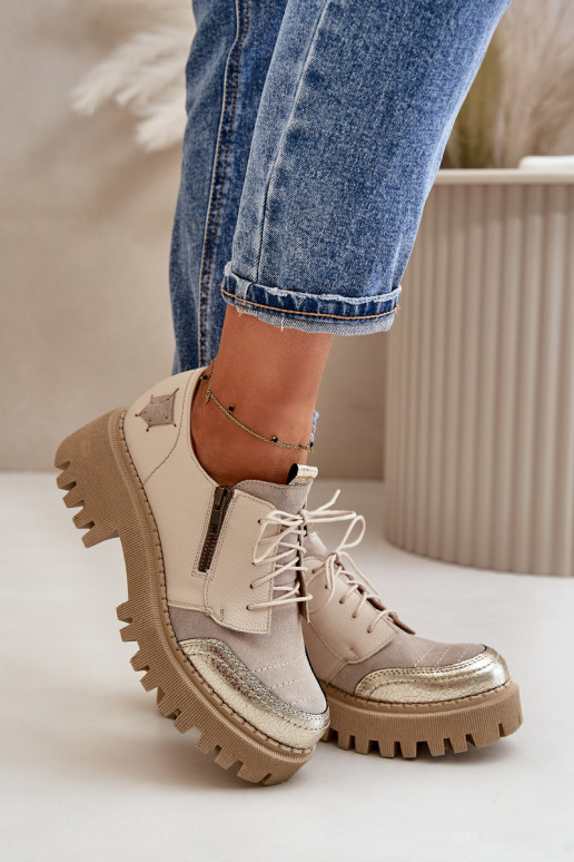 scarpe Femminile Realizzato in pelle naturale beige Deveciejka 06177-04 scarpe Femminile Realizzato in pelle naturale beige Deveciejka 06177-04