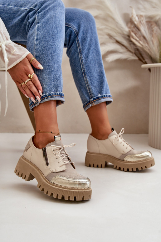 scarpe Femminile Realizzato in pelle naturale beige Deveciejka 06177-04 scarpe Femminile Realizzato in pelle naturale beige Deveciejka 06177-04