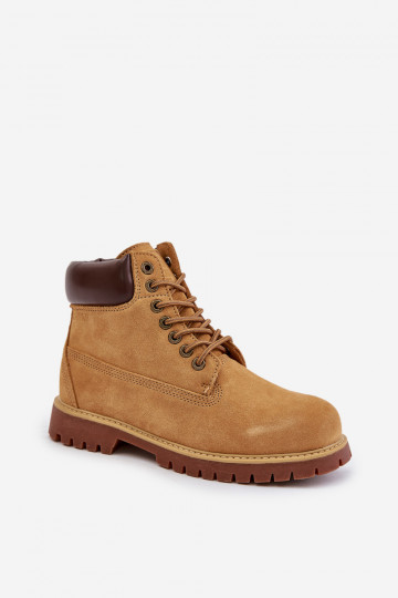 dalla pelle scamosciata riscaldamento scarpe Deveschio Big Star OO174136 HI-POLY SYSTEM colore marrone