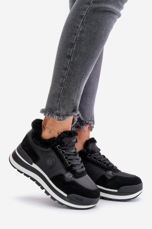Scarpe modello sneakers Femminile riscaldamento con una piattaforma Big Star OO274A216 colore nero