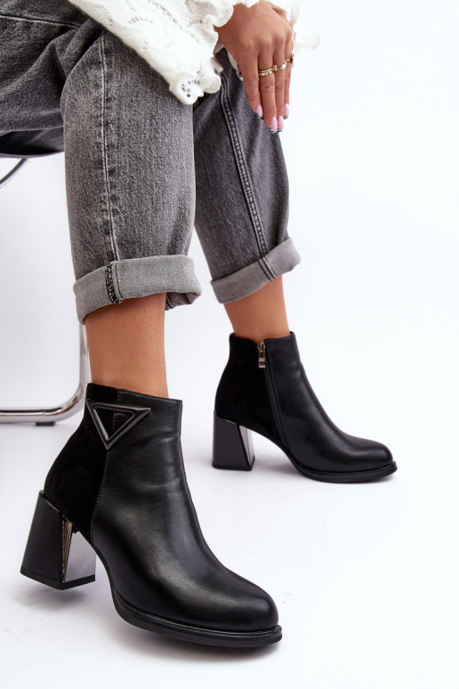 con effetto vernice Stivali con i tacchi riscaldamento MR880-093 colore nero con effetto vernice Stivali con i tacchi riscaldamento MR880-093 colore nero