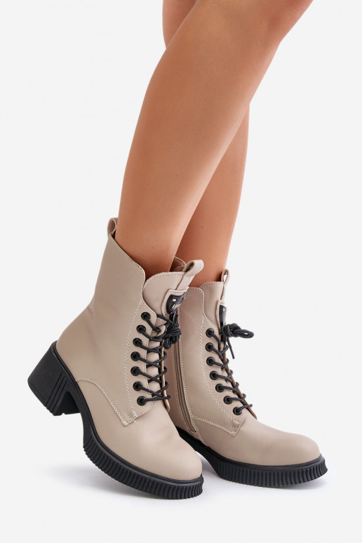 riscaldamento Stivali da donna Realizzato in pelle naturale Vinceza 66671 beige riscaldamento Stivali da donna Realizzato in pelle naturale Vinceza 66671 beige