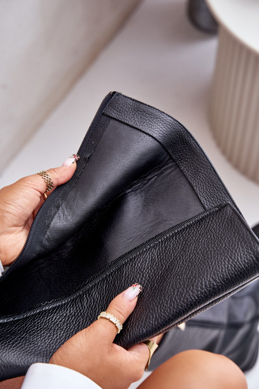 Pelle stivali da donna Metà polpaccio Al Castello LeAski 3616 colore nero