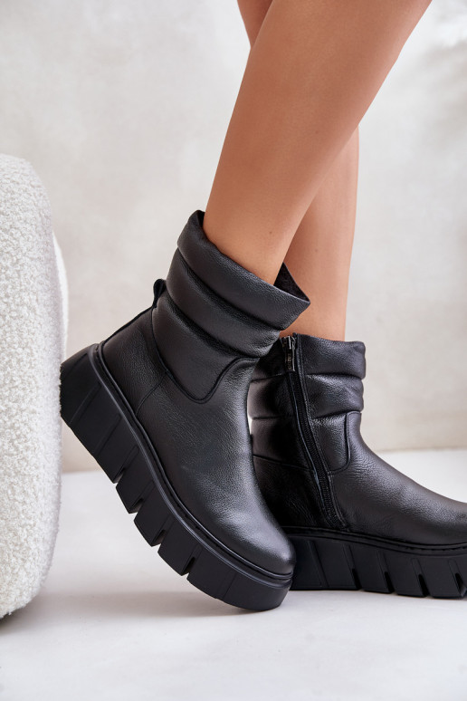 Zazoo 60512 Stivali da donna in pelle naturale Al Castello caldo con feltro colore nero Zazoo 60512 Stivali da donna in pelle naturale Al Castello caldo con feltro colore nero