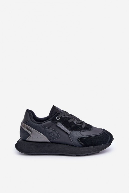 Pelle Scarpe modello sneakers Deveschio Big Star OO174297 Hi-Poly System colore nero Pelle Scarpe modello sneakers Deveschio Big Star OO174297 Hi-Poly System colore nero
