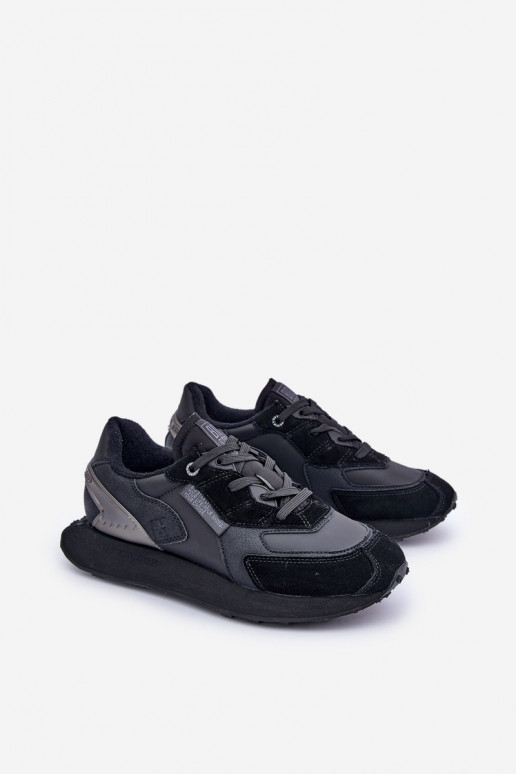 Pelle Scarpe modello sneakers Deveschio Big Star OO174297 Hi-Poly System colore nero Pelle Scarpe modello sneakers Deveschio Big Star OO174297 Hi-Poly System colore nero