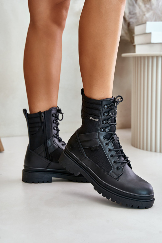 Pelle scarpe Stivali Deveschio riscaldamento Big Star OO174164 colore nero