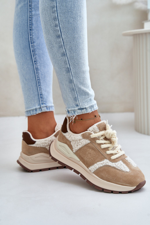 riscaldamento Scarpe modello sneakers Femminile Pelle Big Star OO274A317 HI-POLY SYSTEM beige riscaldamento Scarpe modello sneakers Femminile Pelle Big Star OO274A317 HI-POLY SYSTEM beige