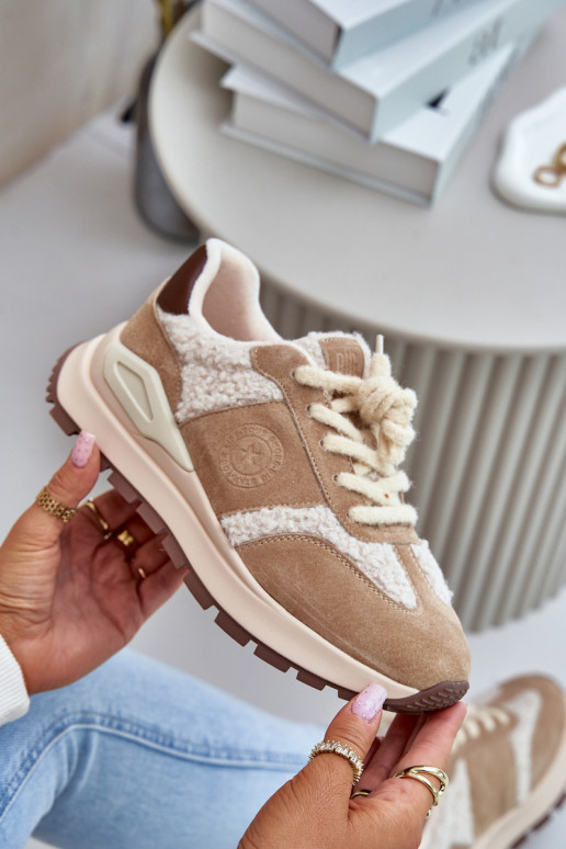 riscaldamento Scarpe modello sneakers Femminile Pelle Big Star OO274A317 HI-POLY SYSTEM beige riscaldamento Scarpe modello sneakers Femminile Pelle Big Star OO274A317 HI-POLY SYSTEM beige