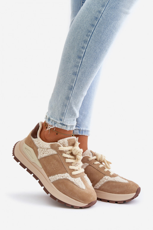 riscaldamento Scarpe modello sneakers Femminile Pelle Big Star OO274A317 HI-POLY SYSTEM beige riscaldamento Scarpe modello sneakers Femminile Pelle Big Star OO274A317 HI-POLY SYSTEM beige