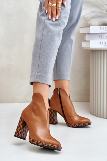 Pelle Stivali con i tacchi Laura Messi 2836 colore marrone